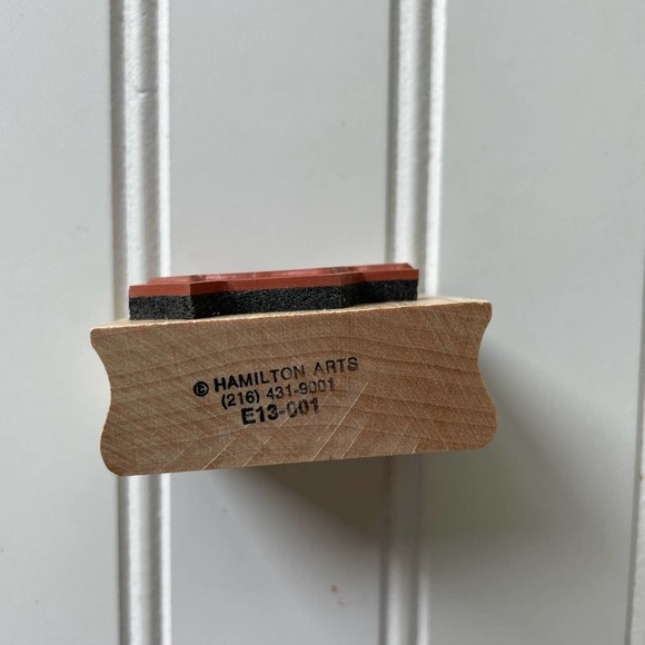 Vintage Wood Block Rubber Stamp Hamilton Arts Bunny Rabbit Rocking Chair Mom - Picture 3 of 6